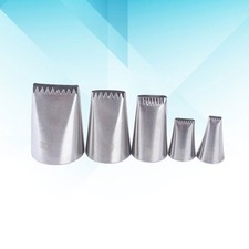 5 Pcs/Set Basket Weave Tip Large Piping Cookies Cupcake Decorating