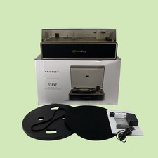 Crosley Stave CR6046A-WAGL 2-Speed Bluetooth Turntable - Walnut U1159 AR 