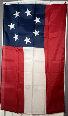 CSA Flag Red White Blue Historical Design with Stars