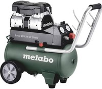 Metabo Basic 220-24 OF Silent Druckluft-Kompressor 24 Liter 1,5Kw 1833504