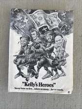 rare 1970 kelly’s hero folder press photos 11 Stills with 11 publications