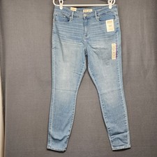 Levi Strauss Signature Jeans Womens 14 M Mid Rise Skinny Stretch 32x30
