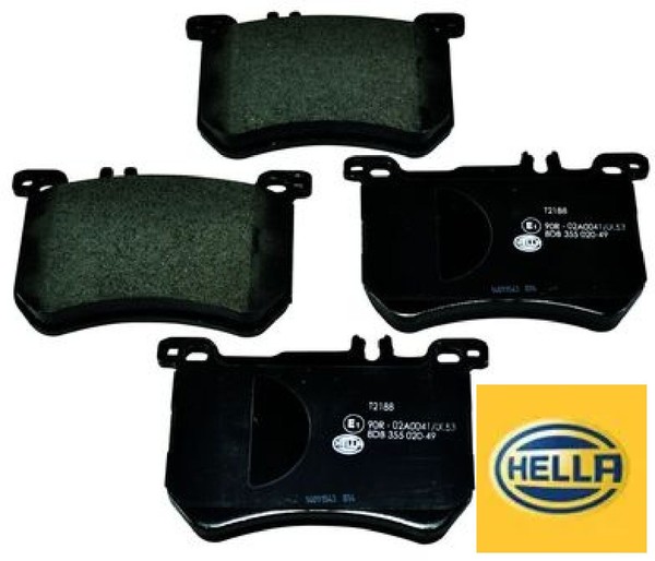 Hella 8DB355020-491 Bremsbelagsatz FüR Scheibenbremse Bremsbelagsatz-image