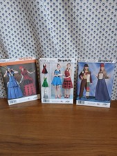 3 simplicity sewing Fancy Dress Costume pattern Dr who Dalek Tardis size US 6-14