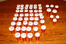 Lot 147 Amber PRESCRIPTION Rx PILL BOTTLES Art Craft Storage Props Organize EUC