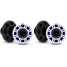 Kicker 2 48KMXL8 8" 4-Ohm RGB-LED KMXL Horn-Loaded Marine Coaxial Speakers,...