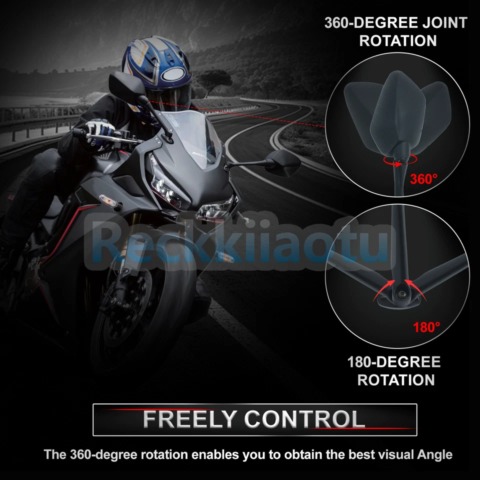 Espejos retrovisores alargables para moto Honda CBR250R CBR300R CBR500R Foto 4 de 4