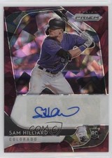 2020 Panini Prizm Rookie Burgundy Cracked Ice 7/25 Sam Hilliard #RA-SH Auto 1u6