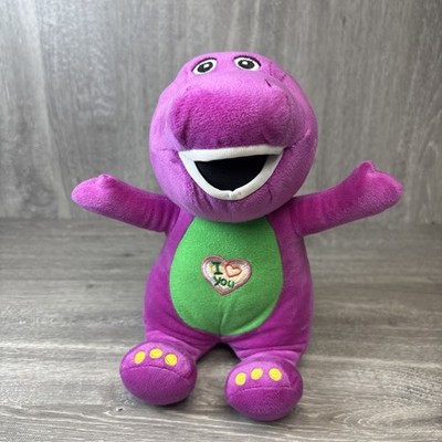 BARNEY SINGING I LOVE YOU 9'' 2011 Dinosour Plush Stuffed Animal Works