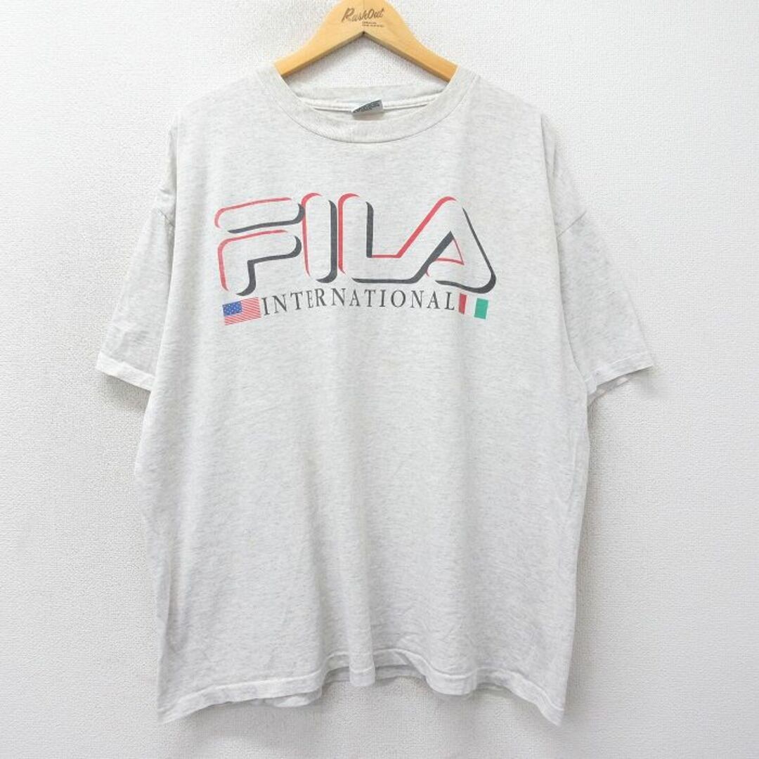 T shirt XLPrecowned Fila manica corta vintage uomo anni 90 grande logo usata SSYR 0