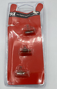 SCX Digital System Guide w/ Fitted Braids (3) Slot Car REF 20080. Open package.