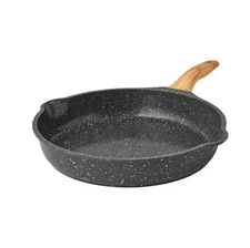The Pioneer Woman Prairie Signature Cast Aluminum 12" Fry Pan, Charcoal Speckle