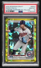 2020 Bowman Chrome Draft Sapphire Edition Yellow 19/99 Marco Raya PSA 10 5zu