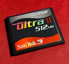 Sandisk Ultra II 512MB CompactFlash CF I Memory Card