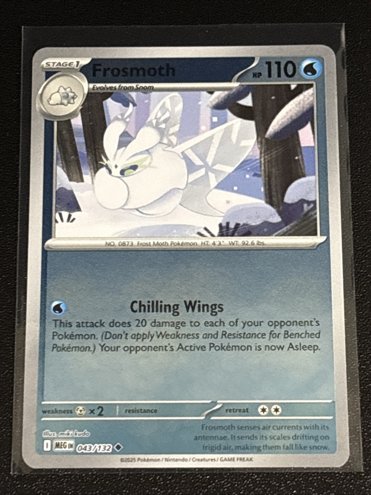 Pokémon TCG Mega Evolution Frosmoth Reverse Holofoil 043/132 NM