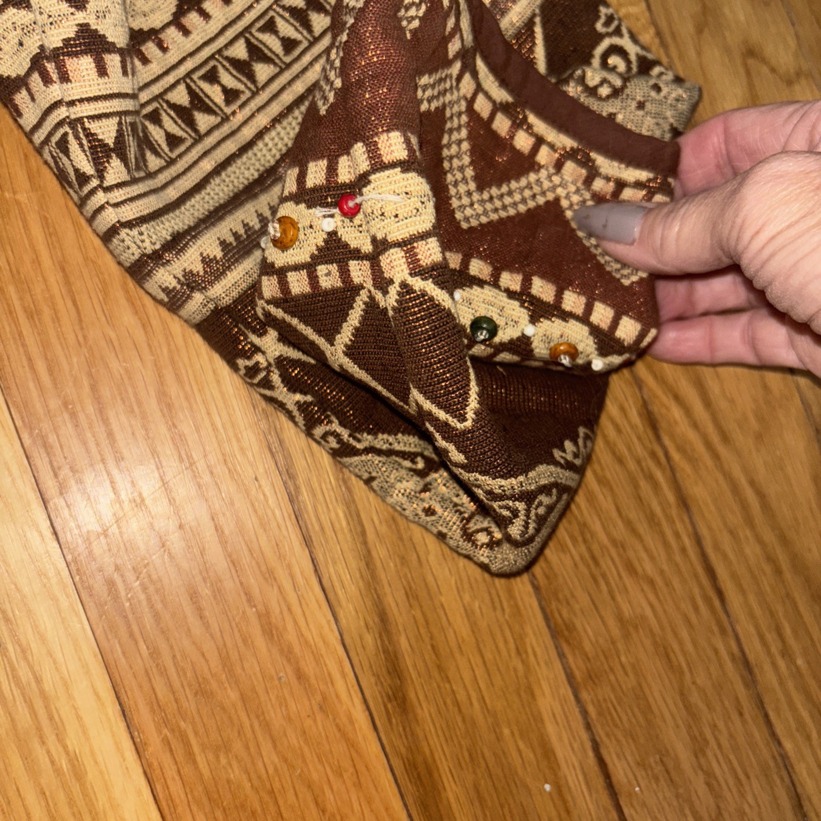 Flashback Jacket Medium Copper Brown Tapestry Bea… - image 13