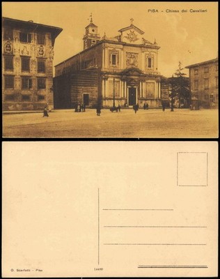 Cartoline Pisa Kirche Chiesa dei Cavalieri 1910