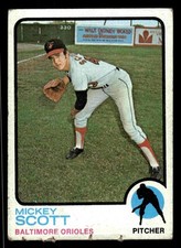 1973 Topps #553 Mickey Scott - Baltimore Orioles (High Number / Low Grade)