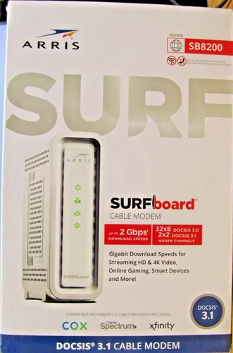 NEW OPEN BOX ARRIS SURFBOARD CABLE MODEM SB8200 DOCSIS 3.1 FREE SHIPPING