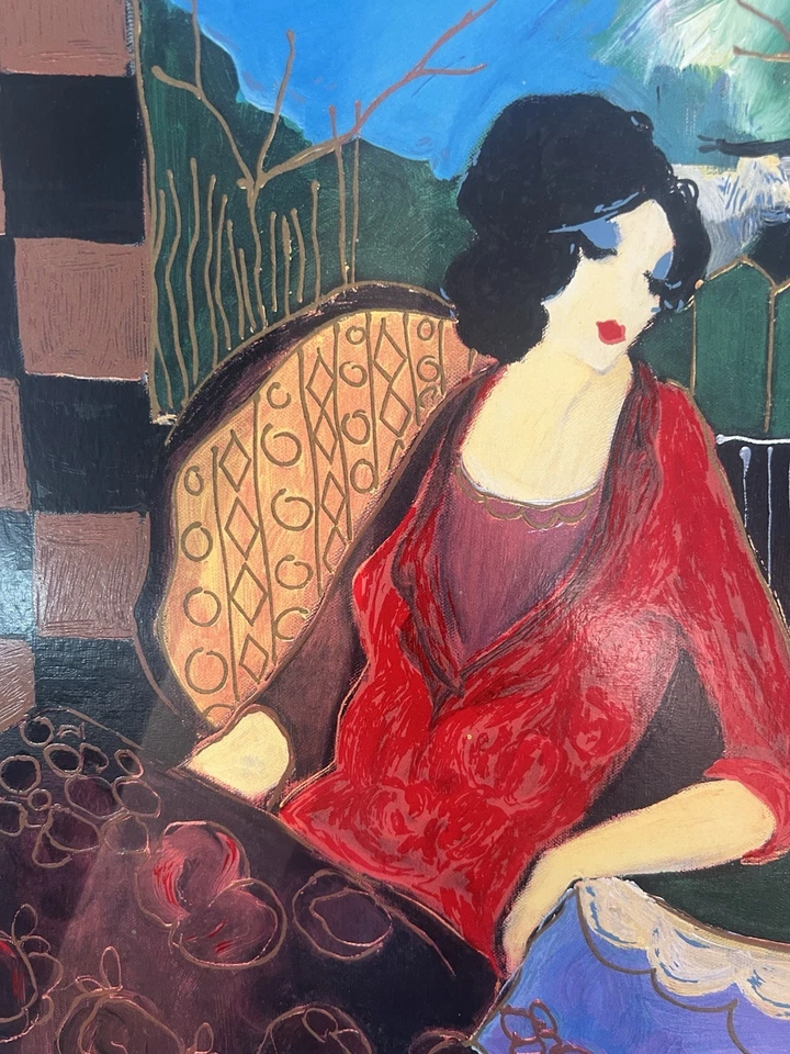 Serigrafía Itzchak Tarkay dos por dos mujeres 18x22" Foto 3 de 4