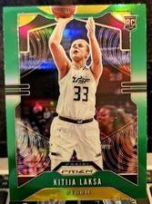 2020 Panini Prizm WNBA Kitija Laksa #99 Green Prizm (RC)