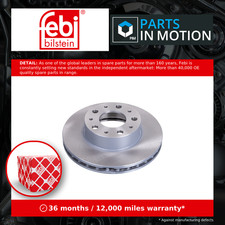 Image of 2x Brake Discs Pair Vented Front 279.7mm 43974 Febi Set 1607872180 1612435180