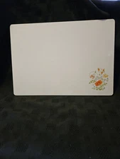 Vtg Corningware Wildflower Counter Saver Cutting Board Hot Pad 14x10"