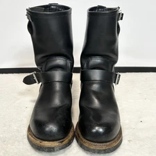 RedWing Boots 2268 PT99 EngineerBoots Leather Black Size 8D