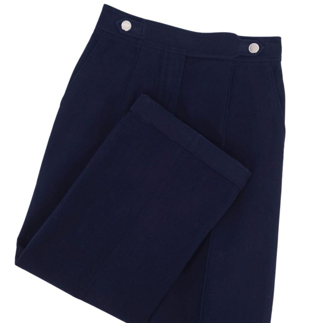 Hermes pants 23SS long wide serie button cotton bottoms women's 36 Used MOLO-0 thumbnail 2