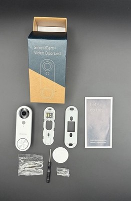 SimpliSafe SimpliCam Wired Video Doorbell With Wi-Fi SSDB3