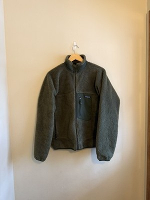 Vintage Patagonia Retro X Fleece Jacket Green Full Zip Deep Pile
