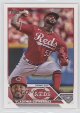 2023 Topps Series 1 Advanced Stat Back 19/300 Vladimir Gutierrez #198 qn5