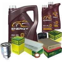 Mann Inspektionspaket 7L Mannol Energy 5W-30 FüR Nissan NP300 Navara 2.5 Dci 4WD