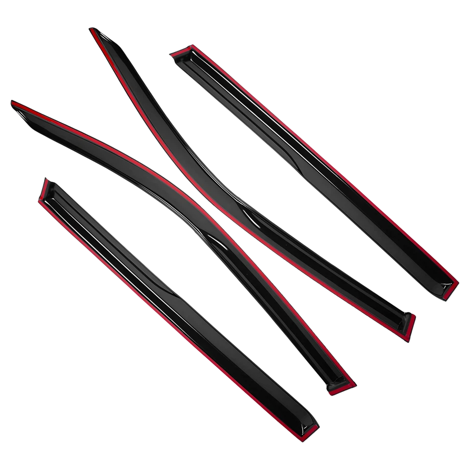 Viseras de ventana originales Toyota Highlander 2014-2019 ventilación protectores de lluvia deflectores Foto 3 de 4