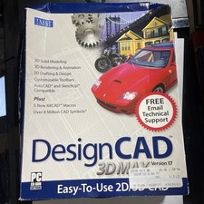 Design cAD 3D MAX Version 17 Easy To Use 2D/ 3D CAD Win. 2000/XP