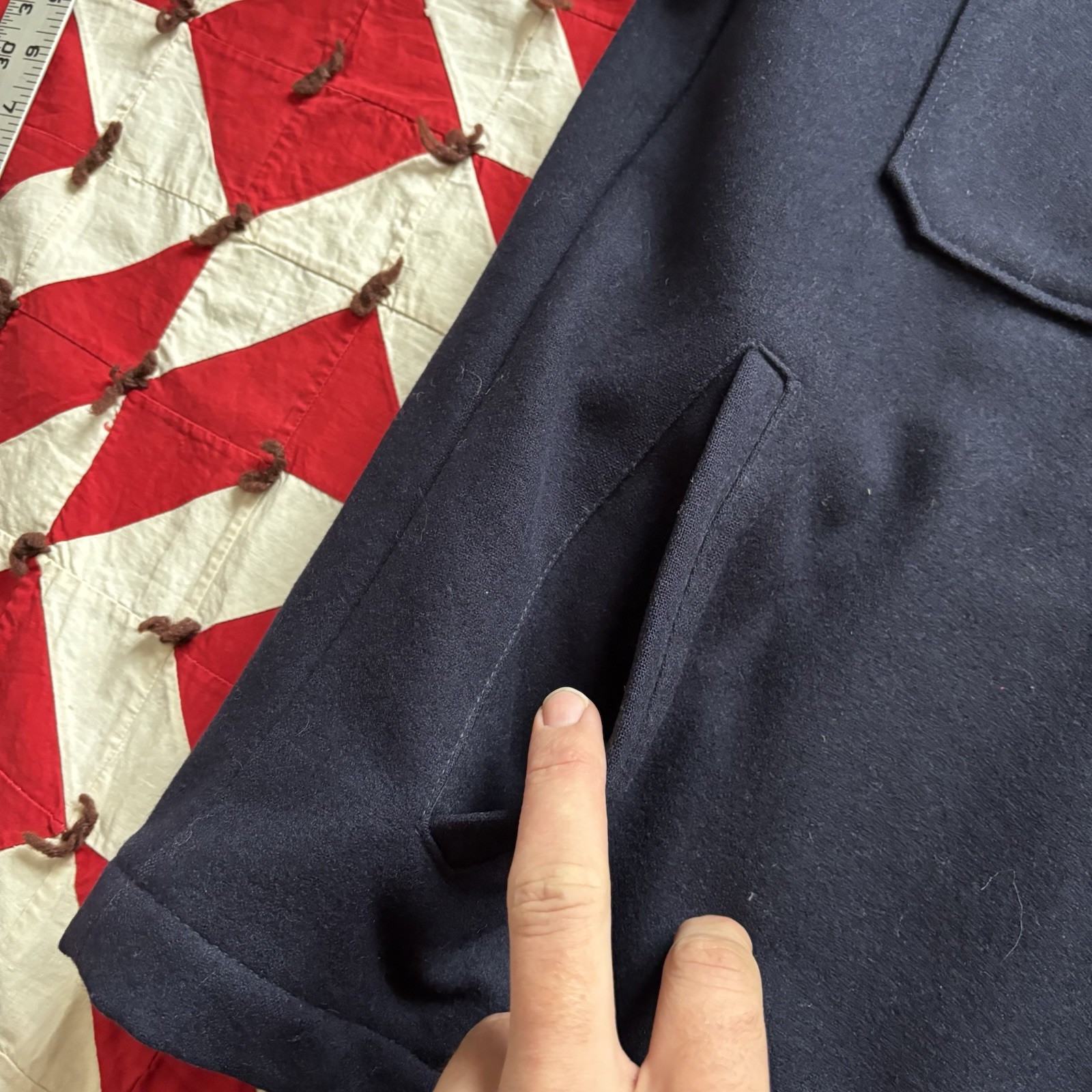 Vintage Pendleton Wool Snap Front Jacket Corduroy… - image 10