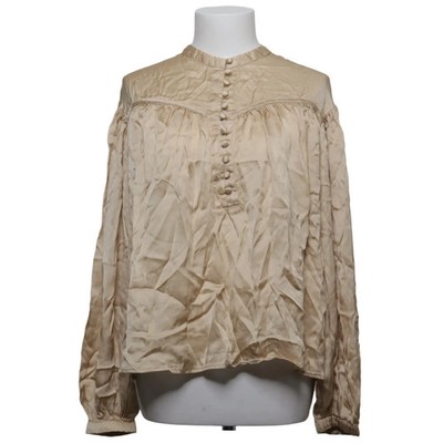 Ibana, Bluse, Größe: 36, model: teuna, Beige, Modal, Einfarbig, Satin #SW5