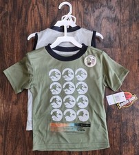 Jurassic Park Active Boys 3-Piece Shirt Tank and Shorts Set Size 3T, NEW 