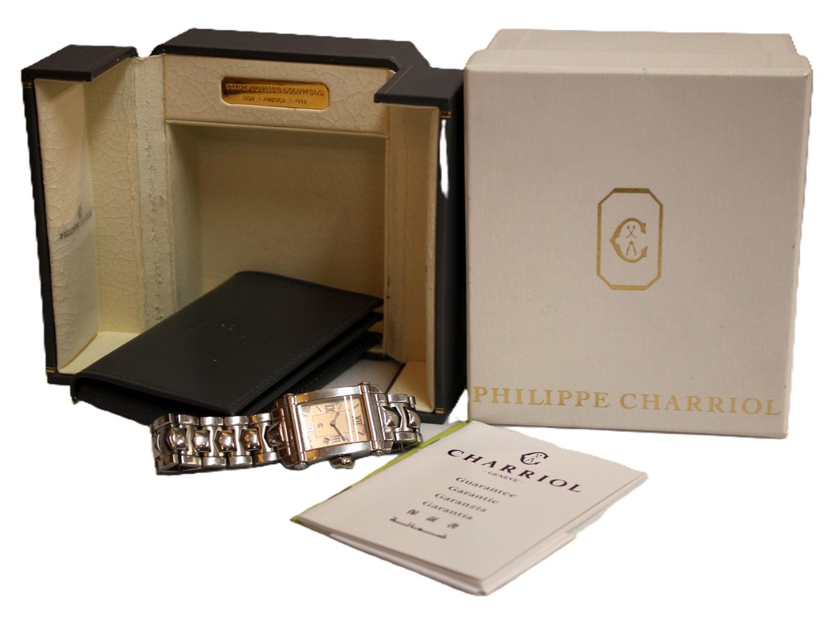 PHILIPPE CHARRIOL COLVMBVS Watch Quartz Pink Women's Stainless w