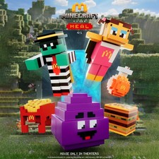 2025 MCDONALD'S - MINECRAFT ADULT HAPPY MEAL TOYS - COMPLETE SET OF 10 W/ CODES