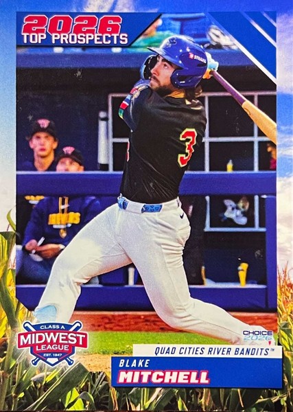 2026 Choice Midwest League MWL Top Prospects Set Serie 1 Cartas - Tú eliges