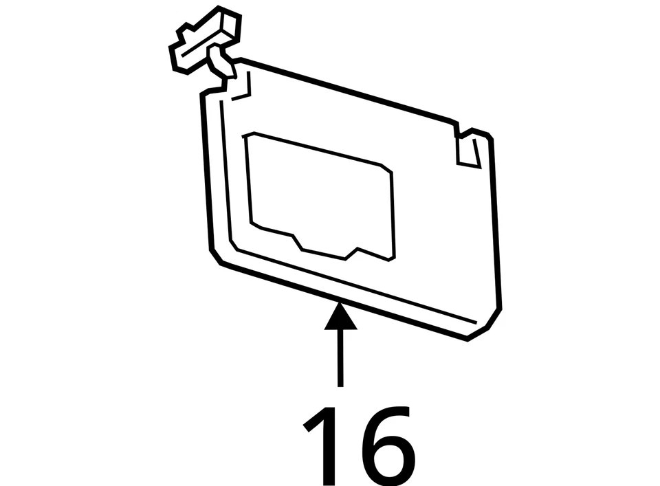 Espejo parasol derecho Ford Expedition 2018-2021 pasajero HX5WQ Foto 4 de 4