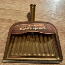 Vintage JV Reed Mid Century Metal Dust Pan Copper Tone Handy Helper - USA