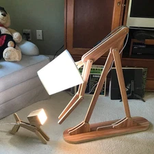 Cool Decorative Reading Floor Lamp and Cute Dog Lamp - Wood