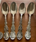 Set of 4 GORHAM STRASBOURG Sterling Silver 6" Dinner Spoons