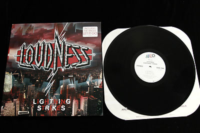 Loudness LIGHTNING STRIKES LP - NEAR MINT PROMO 1986 ATCO RECORDS 7 90512-1