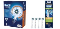 Braun Oral-b Pro 5000 Crossaction Electric Toothbrush Smartguide + Eb50-4 Heads Braun Oral-b Pro 5000 Crossaction Electric Toothbrush Smartguide + Eb50-4 Heads