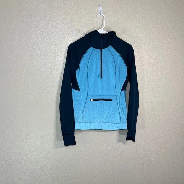 Lululemon Let's Get Visible Women’s Hoodie Size 4 Alberta Lake Blue Reflective - Image 2 of 4