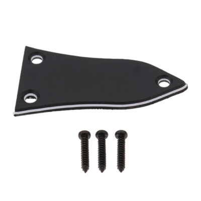 Robuste 3-lagige Kunststoff Truss Rod Abdeckung für Gitarrenzubehör schwarz