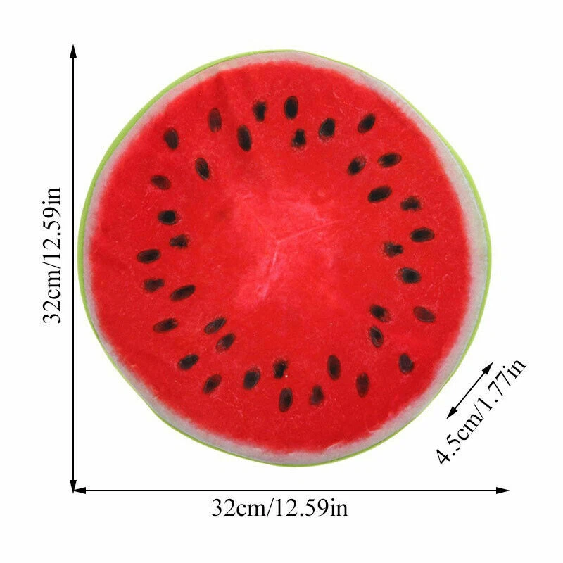 Soft Seat Pads Round Chair Cushions Funny 3D Fruit Garden Dining Kitchen Outdoor - Image 4 of 4